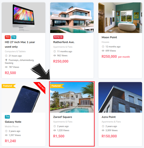 How to Sell Fast 2 Featured Ad - Listing Category
