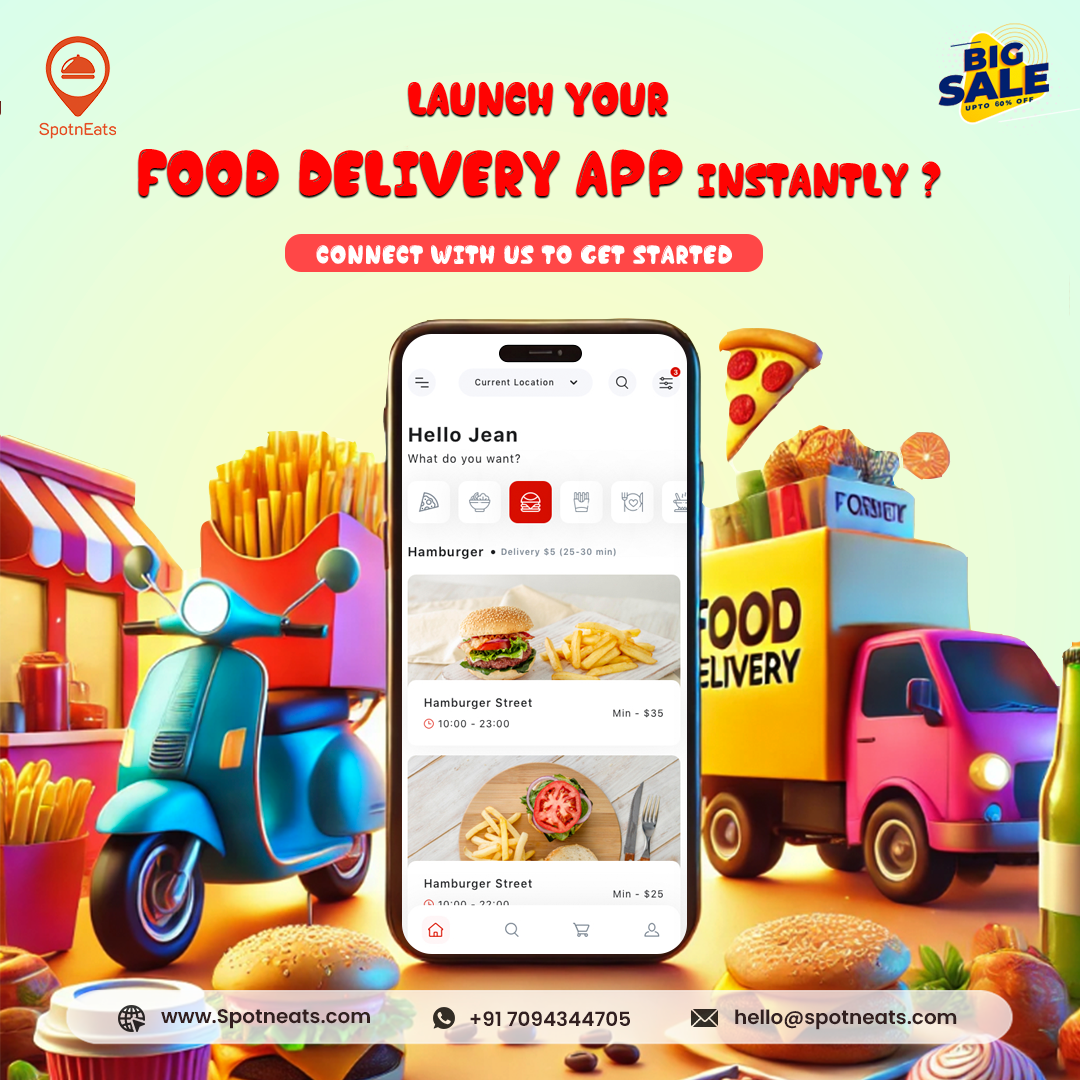 UberEats Clone App Development | SpotnEats Food Delivery Solutions